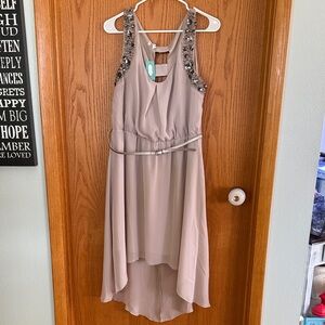 NWT Maurice’s STUDIO Y high-low beaded dress sz XL